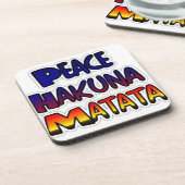 Dessous-de-verre Peace Hakuna Matata Cadeaux Produits (Côté gauche)