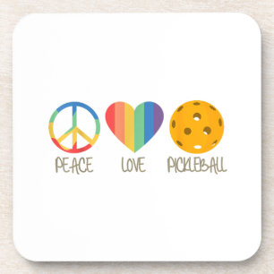 Dessous-de-verre Peace Love Pickleball