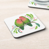 Dessous-de-verre Peach Faced Inséparables (Côté gauche)