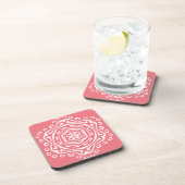 Dessous-de-verre Peach Mandala (Côté Droit)