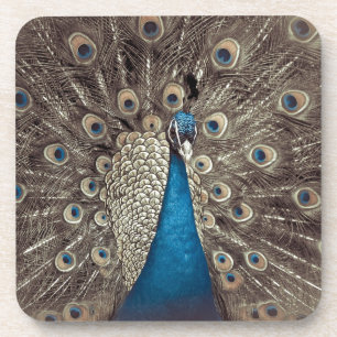 Dessous-de-verre Peacock bleu antique