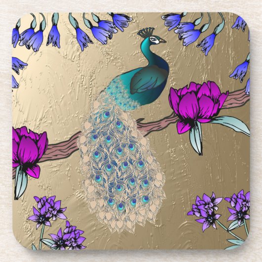 Dessous-de-verre Peacock En Or (Devant)