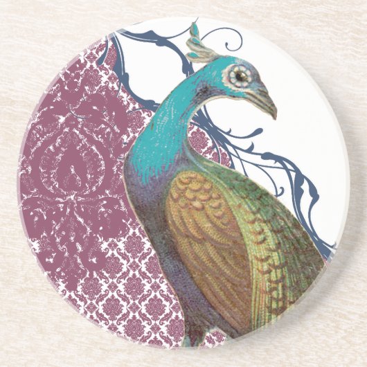 Dessous de verre Peacock vintages (Devant)