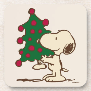 Dessous-de-verre Peanuts   Snoopy Christmas Tree