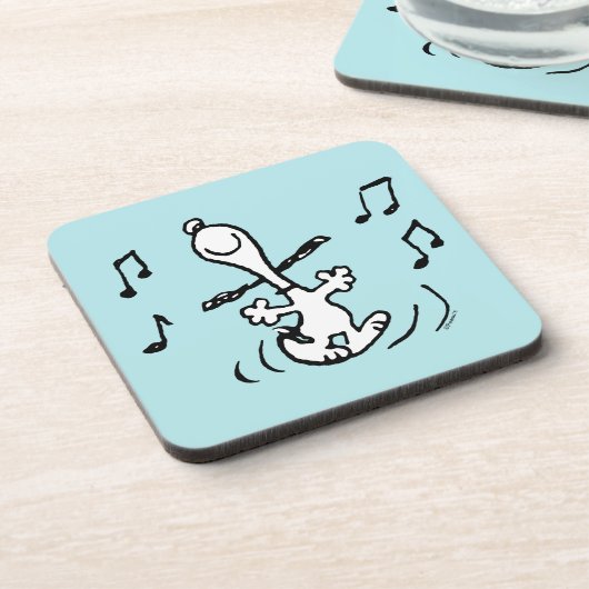 Dessous-de-verre Peanuts | Snoopy Dancing (Côté gauche)