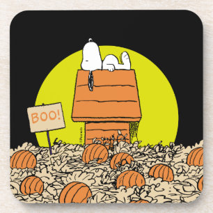 Dessous-de-verre Peanuts   Snoopy Napping in the Pumpkin Patch