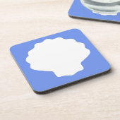 Dessous-de-verre Pearl bleue (Côté gauche)