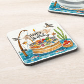 Dessous-de-verre Pêche Anniversaire Pêcheurs Pêcheurs fête (Côté gauche)