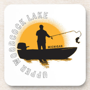 Dessous-de-verre Pêche au lac Michigan