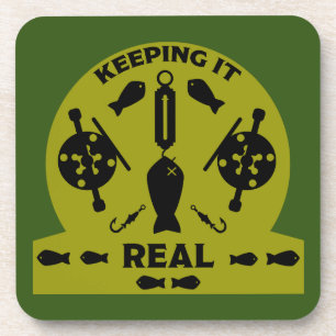 Dessous-de-verre Pêche en rivière sauvage