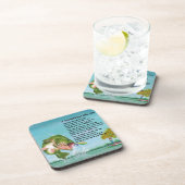 Dessous-de-verre Pêche - Grand Poème (Côté Droit)