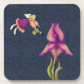 Dessous-de-verre Pêche & Iris pourpre (Devant)