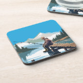 Dessous-de-verre Pêche Pacifique Le Matin À quai (Côté gauche)