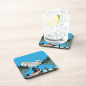 Dessous-de-verre Pêche Pacifique Le Matin À quai (Côté Droit)