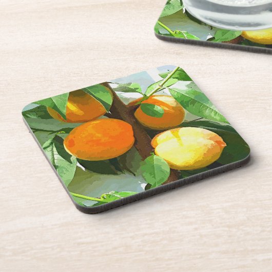 DESSOUS-DE-VERRE PÊCHES (Côté gauche)