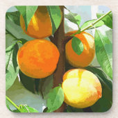 DESSOUS-DE-VERRE PÊCHES (Devant)