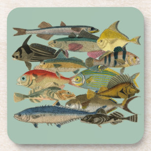 Dessous-de-verre Pêcheur Pêcheur En Mer Profonde Pêche Exotique Tro