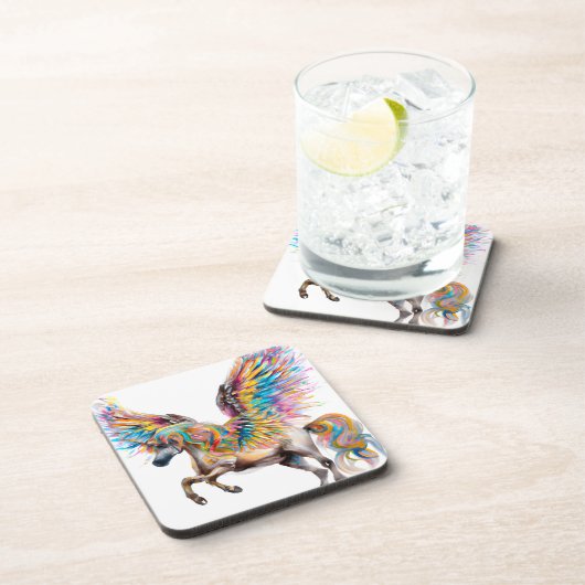 Dessous-de-verre Pégase coloré (Côté Droit)