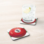 Dessous-de-verre Peint 3 Motif de billard (Côté Droit)