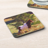 Dessous-de-verre Peint Poney par le pin (Côté gauche)