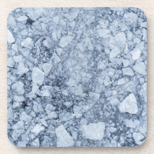 Dessous-de-verre Peinture à l'huile de surface de glace fissurée (s