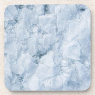 Dessous-de-verre Peinture à l'huile de surface de glace fissurée (s