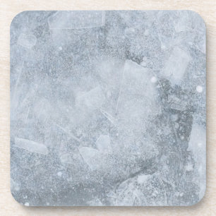 Dessous-de-verre Peinture à l'huile de surface de glace fissurée (s