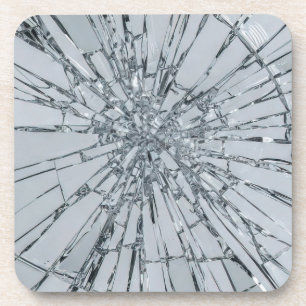 Dessous-de-verre Peinture à l'huile de surface de verre brisé (styl