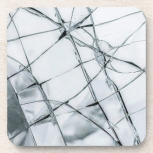 Dessous-de-verre Peinture à l'huile de surface en verre brisé (styl