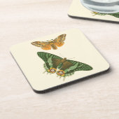 Dessous-de-verre Peinture à papillon légèrement frontière (Côté gauche)