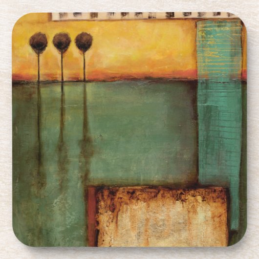 Dessous-de-verre Peinture Abstraite avec touches de piano (Devant)