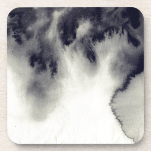 Dessous-de-verre Peinture abstraite d'encre sur la texture de