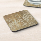 Dessous-de-verre Peinture Abstraite en or avec lunettes d'argent (Côté gauche)