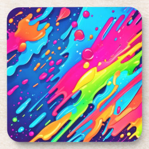 Dessous-de-verre Peinture colorée
