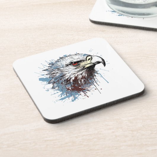 Dessous-de-verre Peinture d'aigle (Côté gauche)