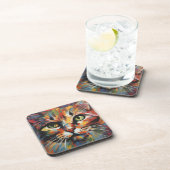 Dessous-de-verre Peinture de chats (Côté Droit)