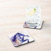 Dessous-de-verre Peinture de cheval artistique à éclaboussures d'aq (Côté Droit)