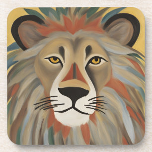 Dessous-de-verre Peinture de lion
