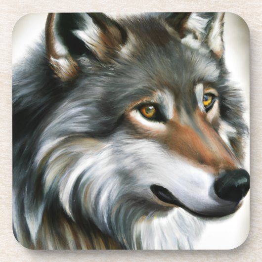 Dessous-de-verre Peinture de loup (Devant)
