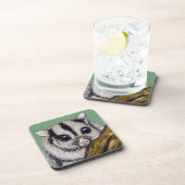 Dessous-de-verre Peinture de Sugar Glider (Côté Droit)