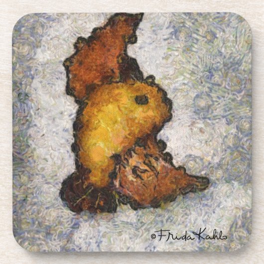 Dessous-de-verre Peinture d'oiseaux à la Frida Kahlo Monet (Devant)