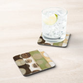 Dessous-de-verre Peinture en panneau de bois de tonalité Terre avec (Côté Droit)