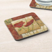 Dessous-de-verre Peinture florale avec traits de pinceau visibles (Côté gauche)