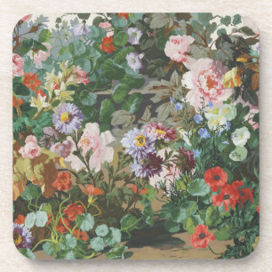 Dessous-de-verre Peinture florale de fleurs colorées vintage jolies