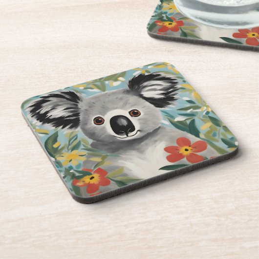 Dessous-de-verre Peinture Koala (Côté gauche)