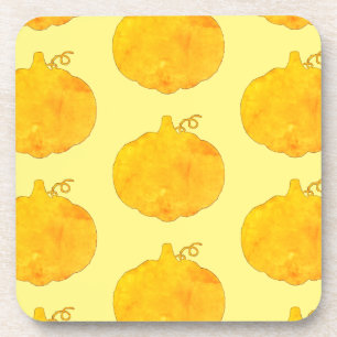 Dessous-de-verre Peinture Motif citrouille aquarelle