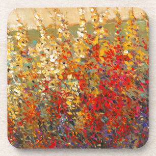 Dessous-de-verre Peinture murale lumineuse de jardin des fleurs