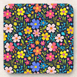 Dessous-de-verre Peinture numérique florale motif fleurs