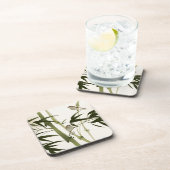 Dessous-de-verre Peinture orientale de style, branches en bambou (Côté Droit)