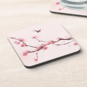 Dessous-de-verre Peinture orientale de style, fleurs de cerisier (Côté gauche)